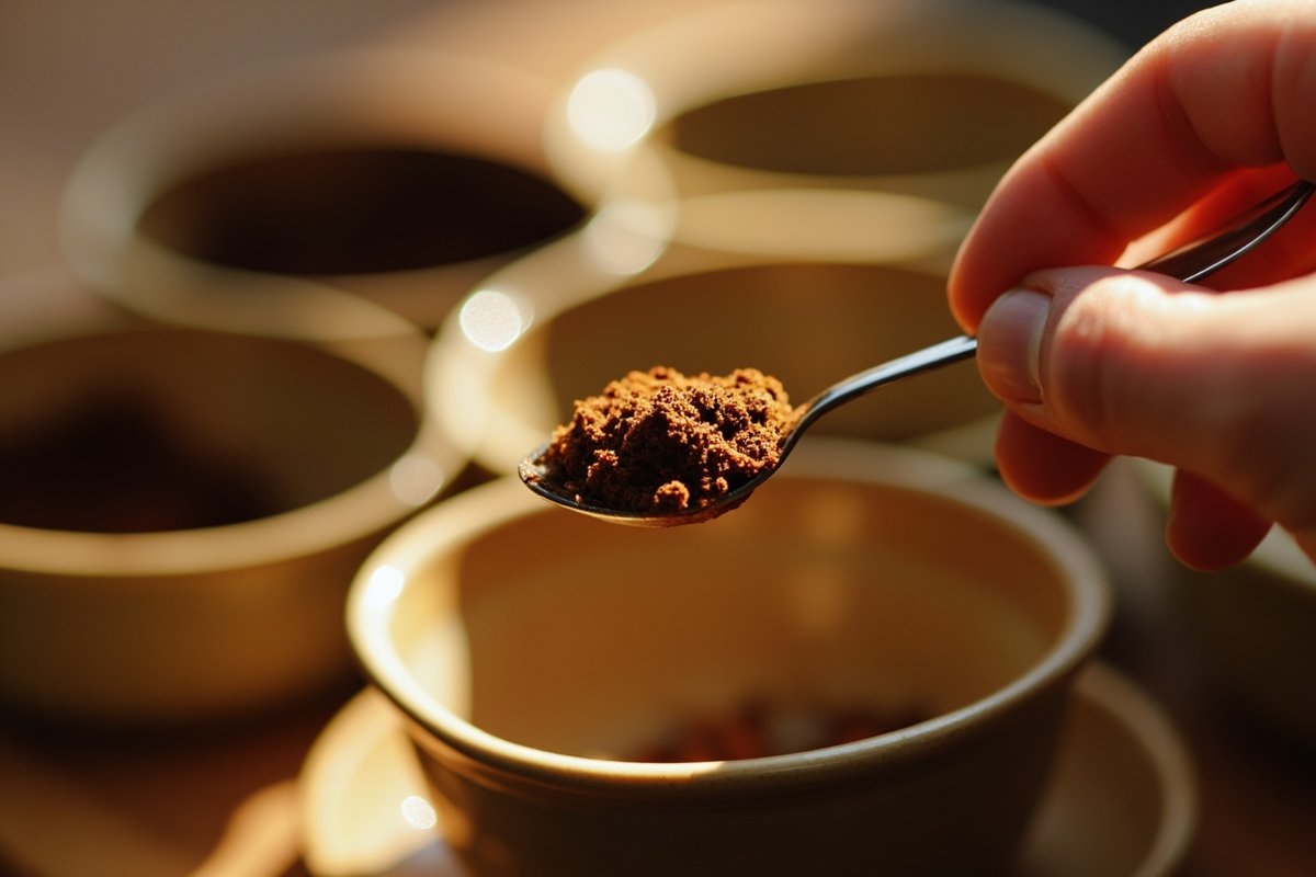 手沖咖啡杯測場景
