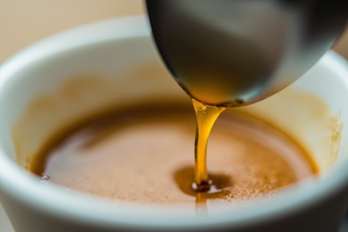 咖啡杯測場景：白色陶瓷杯並排陳列於木桌，專業評分表格與湯匙