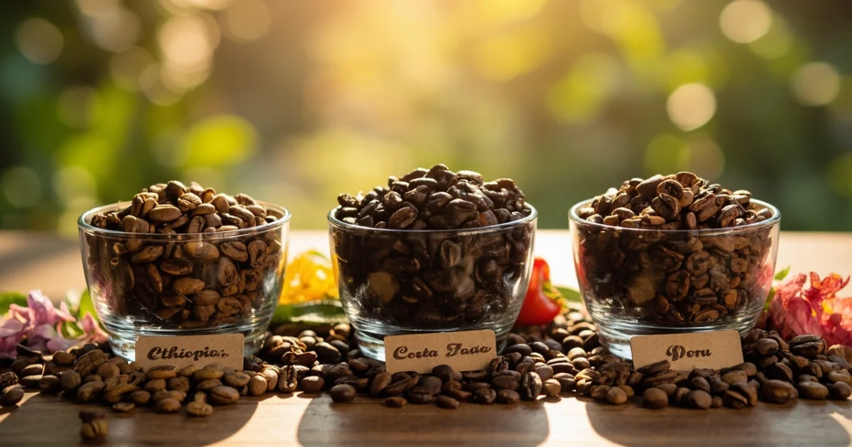衣索比亞 vs 哥斯大黎加 vs 秘魯：咖啡豆產地特色對比指南