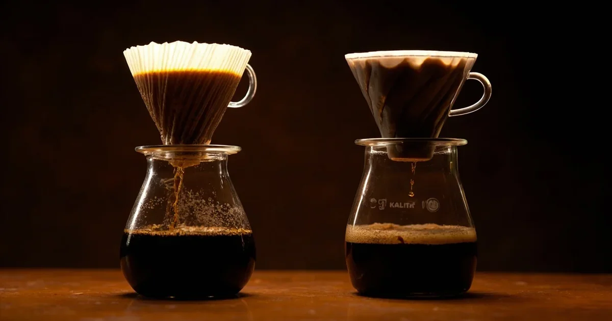 V60 與 Kalita Wave 濾杯比較：錐形與平底的手沖哲學差異